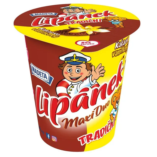 Madeta Lipánek Maxi Duo Kakaovo vanilkový smetanový krém