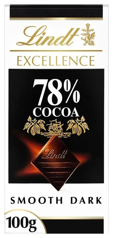 Lindt Excellence Čokoláda hořká 78%