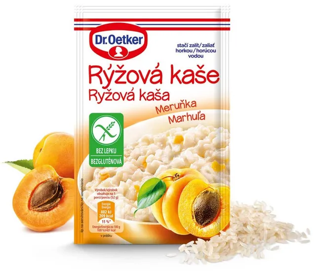 Dr. Oetker Rýžová kaše Meruňka bez lepku
