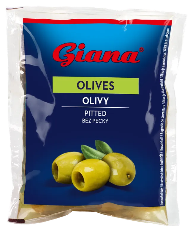 Giana Španělské olivy zelené bez pecky ve slaném nálevu