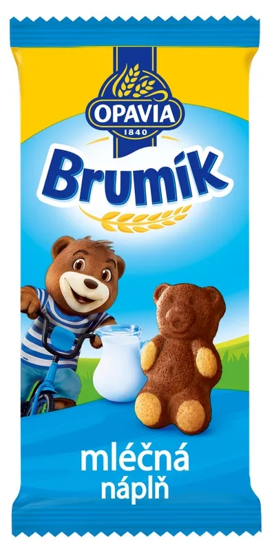 Opavia Brumík Mléčná náplň, jemné pečivo