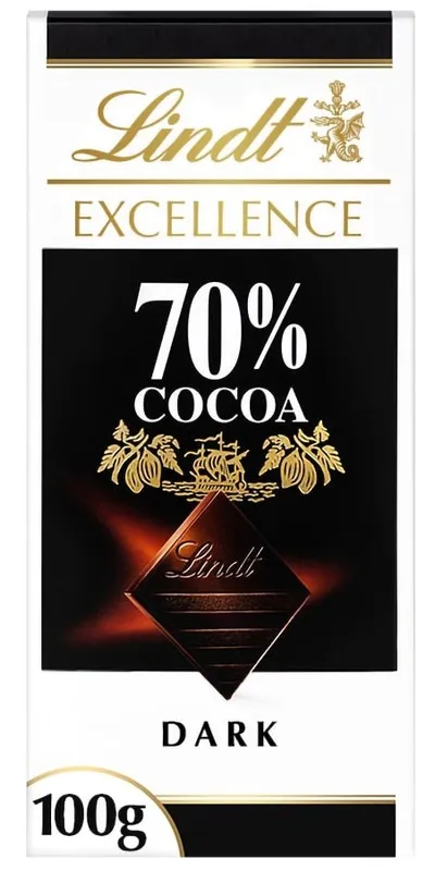 Lindt Excellence Hořká čokoláda 70% kakaa