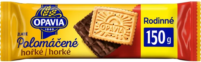 Opavia Zlaté Polomáčené sušenky hořké