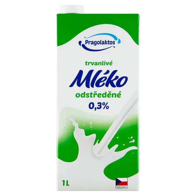 Pragolaktos Trvanlivé mléko odstředěné (0,3%)
