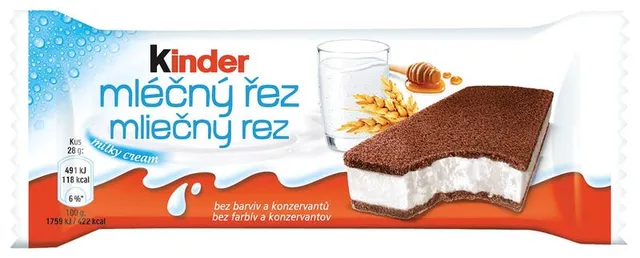 Kinder Mléčný řez