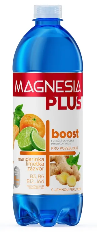 Magnesia Plus Boost mandarinka, limetka, zázvor