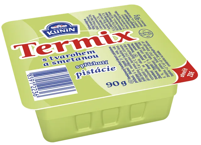 Mlékárna Kunín Termix s příchutí pistácie