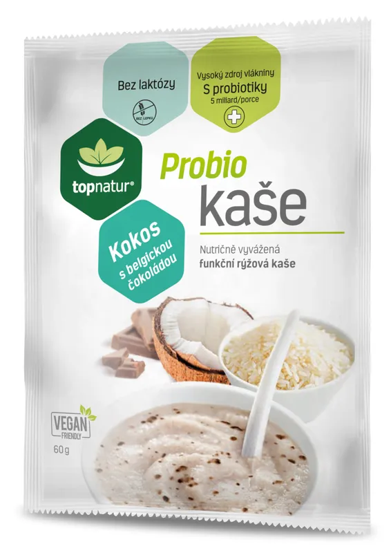 Topnatur Probio Kaše kokos s belgickou čokoládou