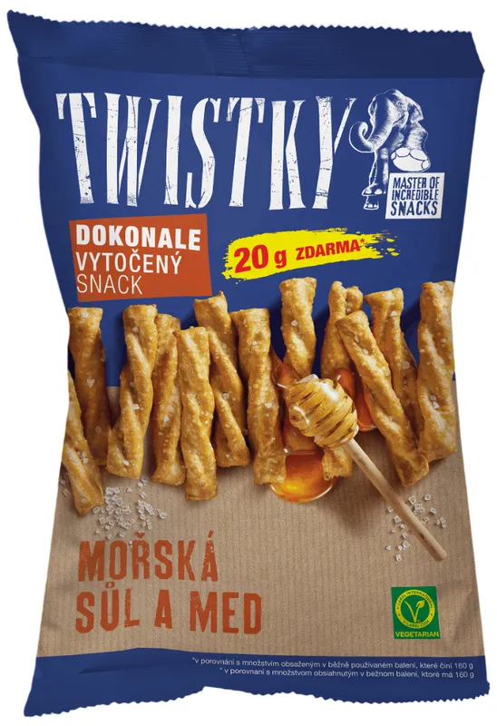 Twistky  Mořská sůl a med