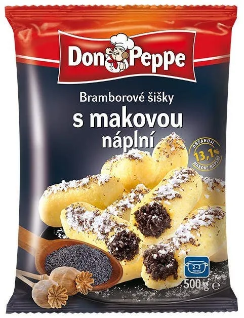 Don Peppe Bramborové šišky s makovou náplní