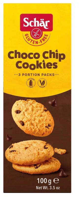 Schär Choco Chip Cookies - bezlepkové cookies