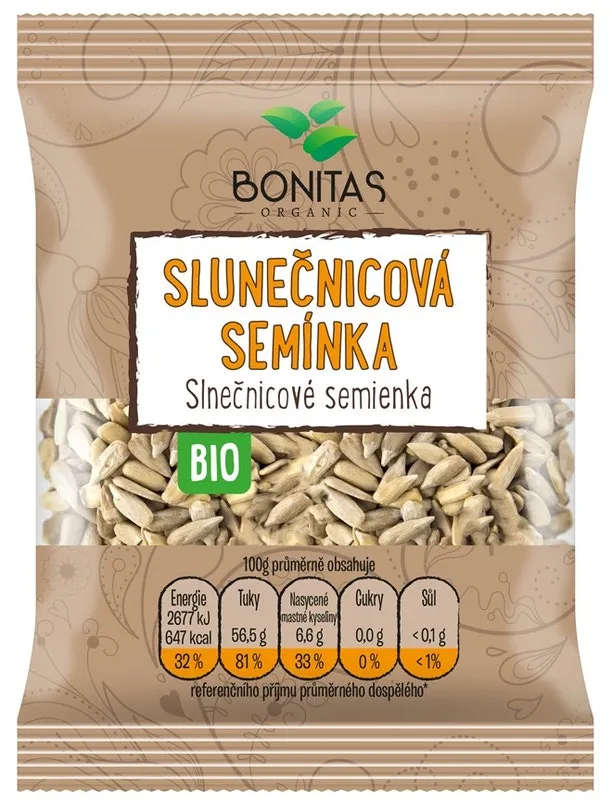 BONITAS BIO Slunečnicová semínka