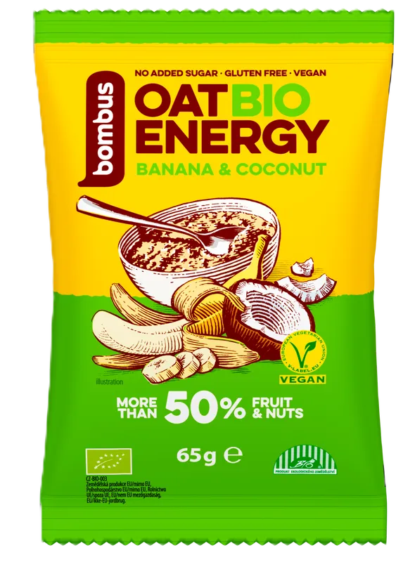 Bombus BIO Ovesná kaše banán a kokos, bez lepku