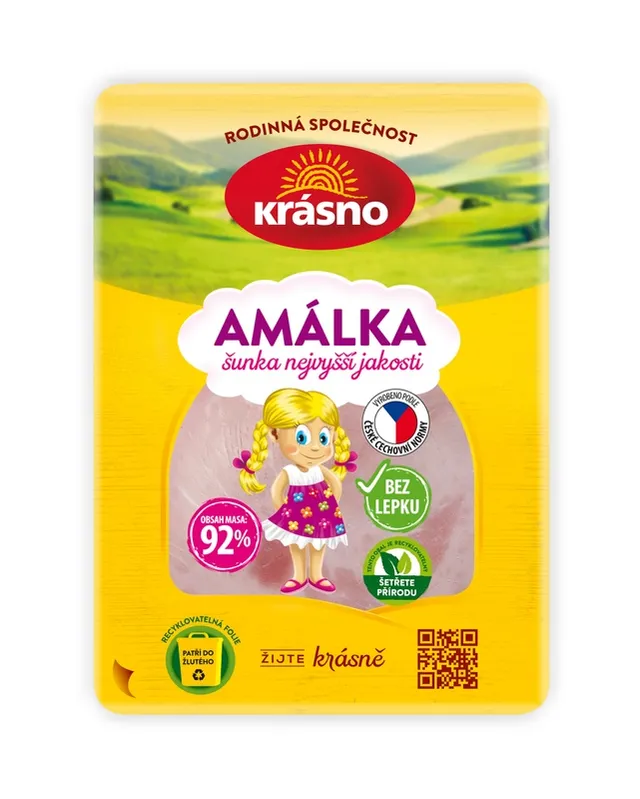 Krásno Amálka šunka nejvyšší jakosti (92% masa)