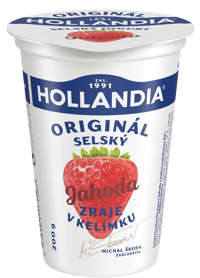 Hollandia Selský jogurt jahoda