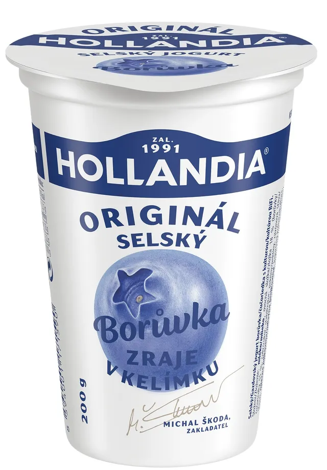 Hollandia Selský jogurt borůvka