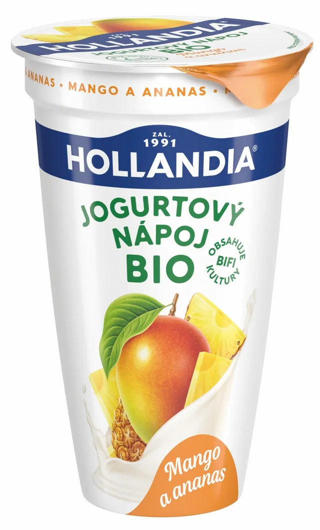 Hollandia BIO BiFi Jogurtový drink mango a ananas