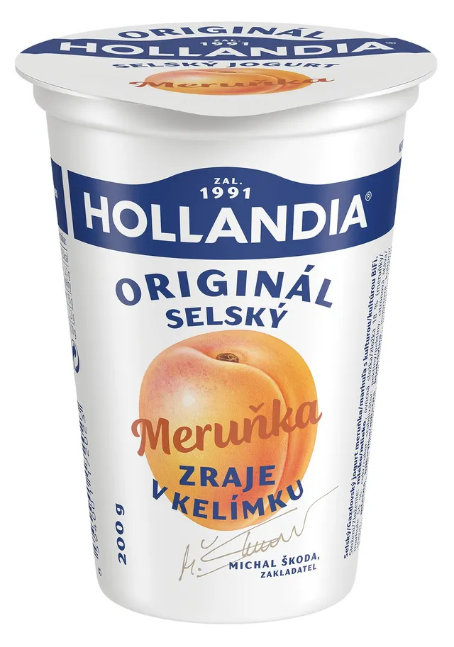 Hollandia Selský jogurt meruňkový