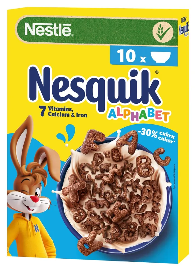 Nestlé Nesquik Alphabet snídaňové cereálie