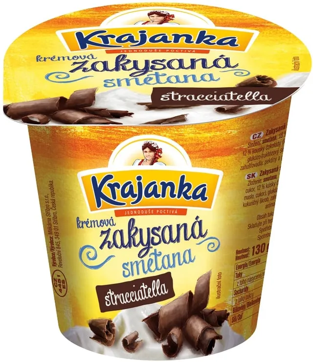 Krajanka zakysaná smetana stracciatella