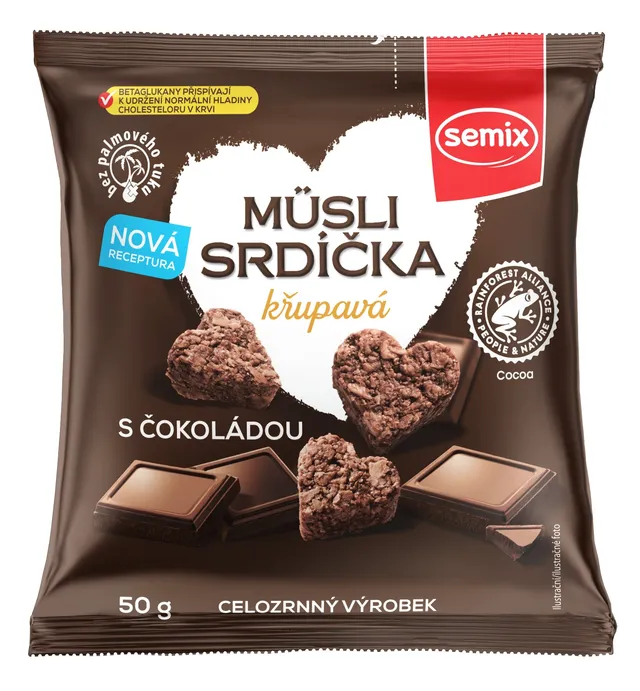 Semix Müsli srdíčka s čokoládou