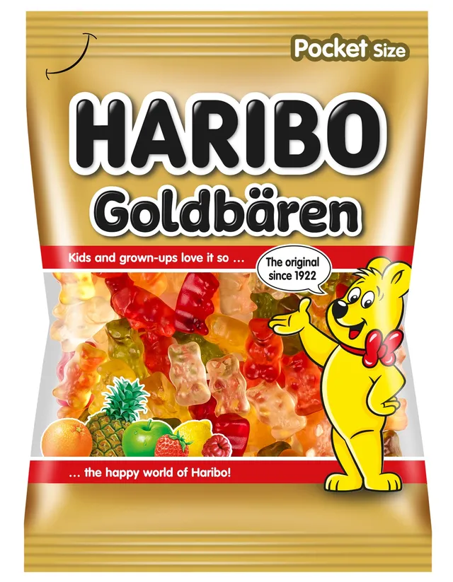 Haribo Goldbären želé s ovocnými příchutěmi