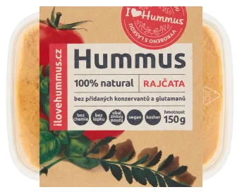 I love Hummus Hummus s rajčaty