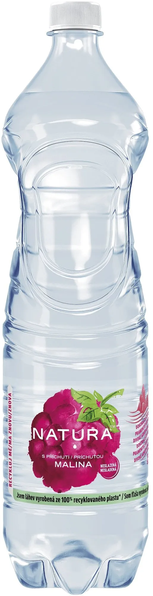 Natura Ochucená pramenitá voda malina
