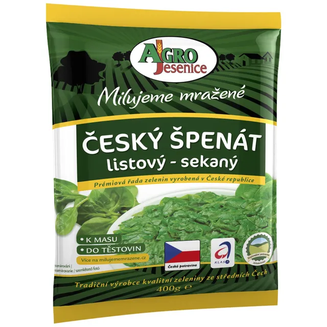 Agro Jesenice Český špenát listový sekaný