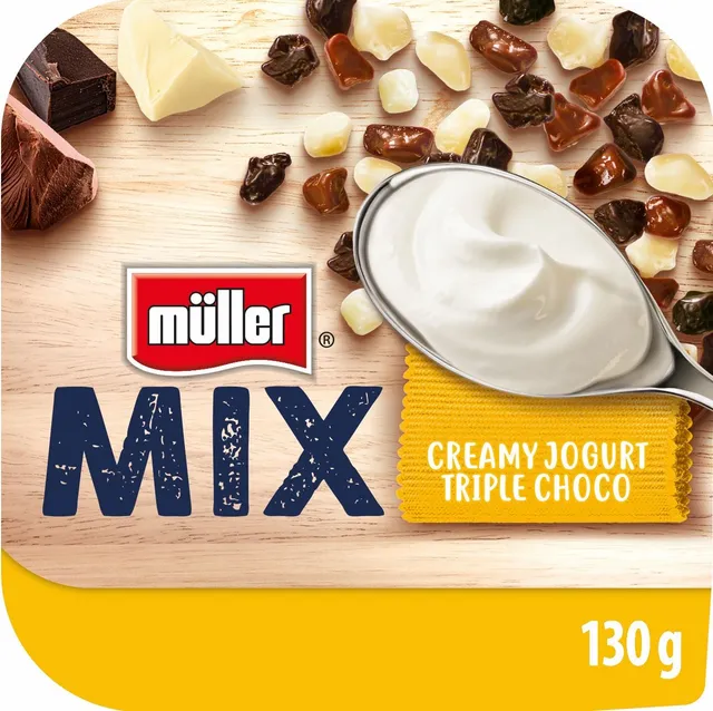 Müller Mix Jogurt Triple Choco
