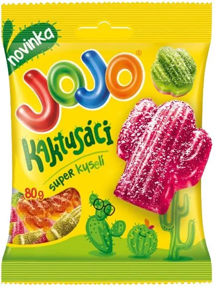 Jojo Kaktusáci mix kyselých želé bonbónů s náplní a bez náplně