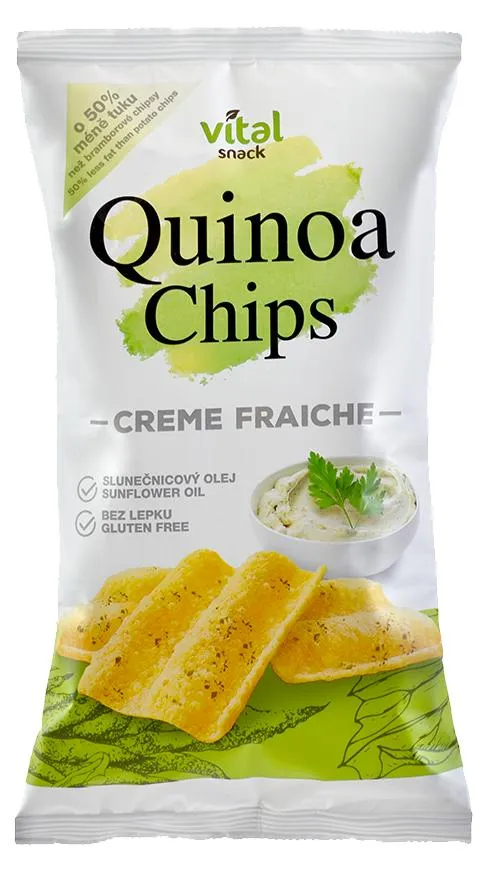Vital Snack Quinoa Chips Creme fraiche