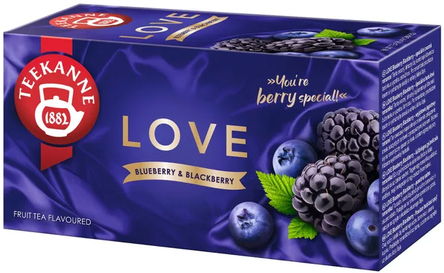 Teekanne Love Blueberry Blackberry čaj