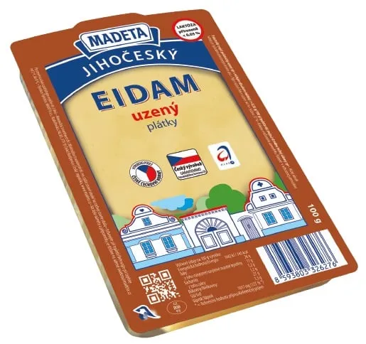 Madeta Jihočeský eidam uzený 44% plátky