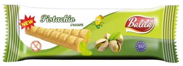 Balila Kukuřičné trubičky plněné pistáciovým krémem