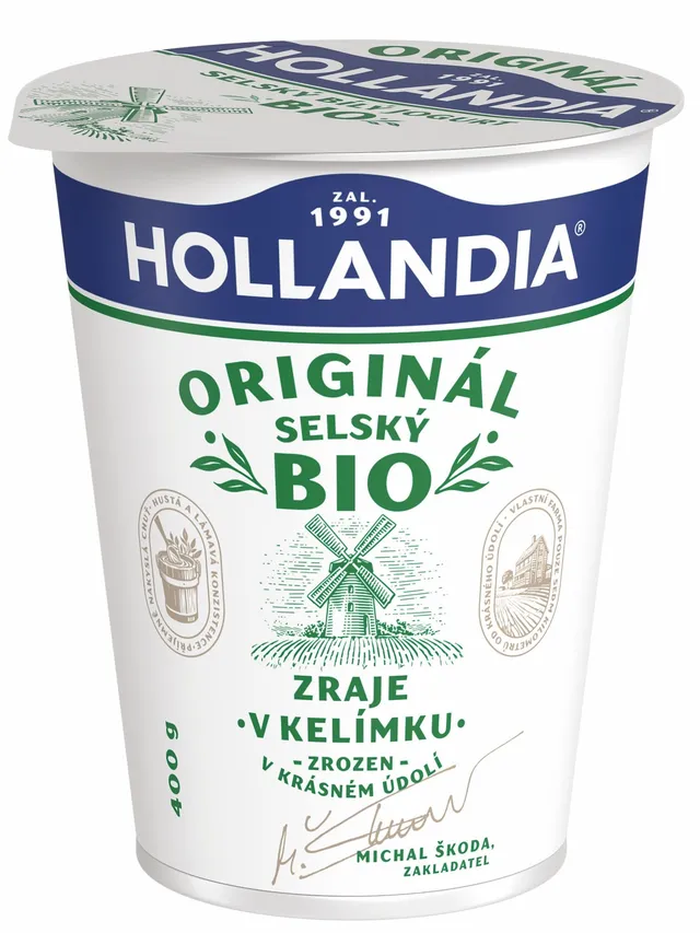 Hollandia BIO Selský jogurt bílý 3,5%