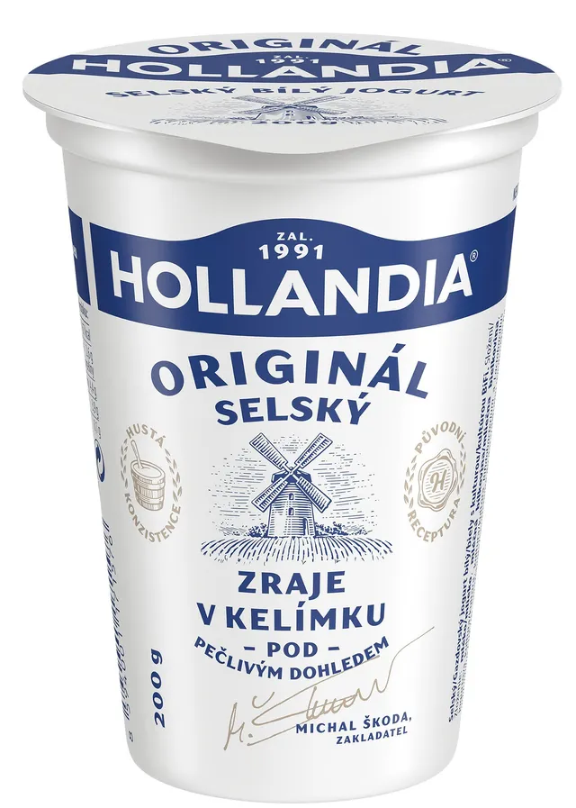 Hollandia Selský jogurt bílý 3,5%
