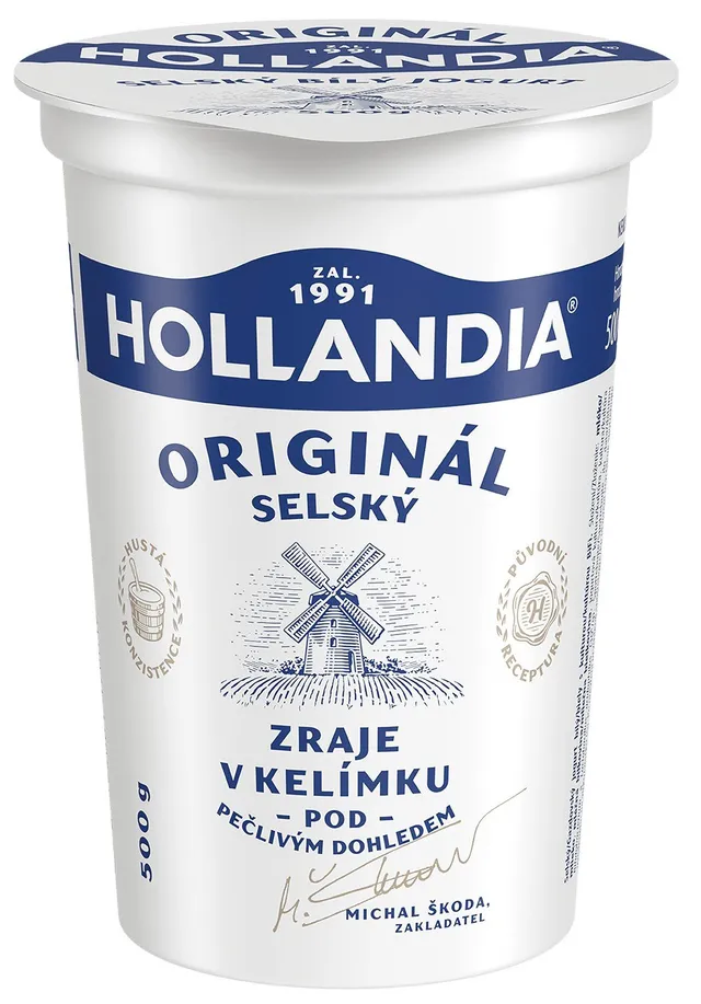 Hollandia Selský jogurt bílý 3,5%