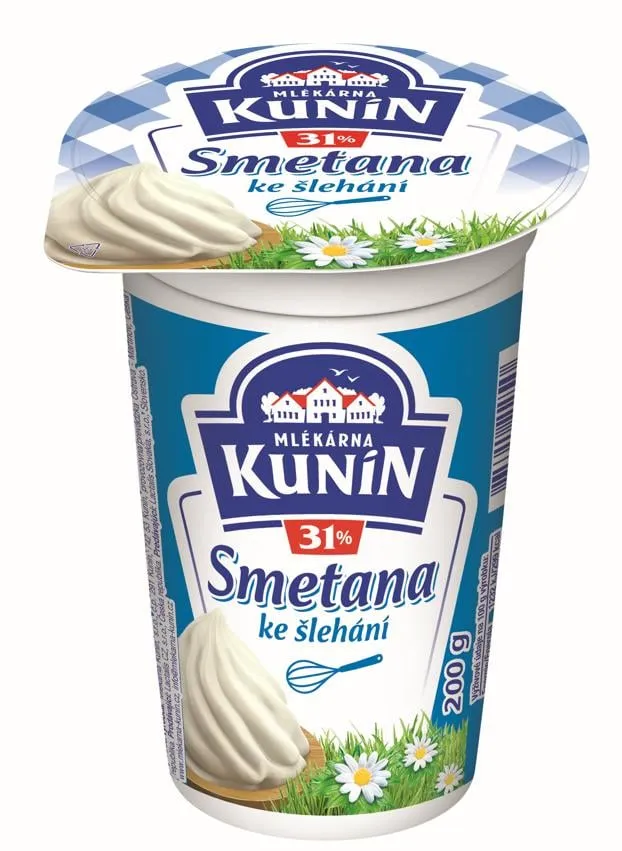 Mlékárna Kunín Smetana ke šlehání 31%